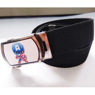 Boy's Buckle with Avanger Cartoon Motif / Boy's Belt / Little Children's Belt