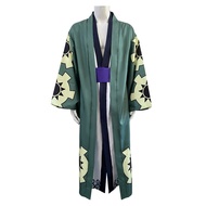 Roronoa Zoro Costume One Piece Cosplay Kimono Robe Full Suit Halloween Carnival Trafalgar Law Cospla