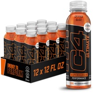 C4 Ultimate Non-Carbonated Zero Sugar Energy Drink, Pre Workout Drink + Beta Alanine, 12 Fl Oz (Pack