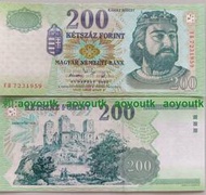 【全新稀少】匈牙利200福林 2006年版 歐洲紙幣 外幣錢幣 UNC保真#外幣#紙幣#天涯幣舍
