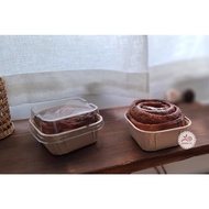 2.5 Inch Baking Box _ Brownie Square (Dark Coffee/Cowhide) 30pcs Kf065035p050j/QZ065035P50JK