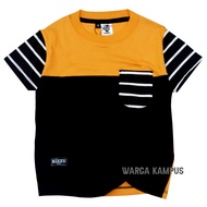 HITAM Kizzu T-Shirt Premium Cotton 30s Age 1-12 Years Old APK Yellow Black - ggkids
