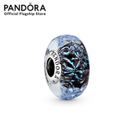 Pandora Wavy Dark Blue Murano Glass Ocean Charm เครื่องประดับ  ชาร์ม ชาร์มสีเงิน สีเงิน ชาร์มเงิน เงิน ชาร์มสร้อยข้อมือ ชาร์มแพนดอร่า แพนดอร่า