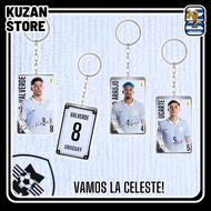 GANTUNGAN Uruguay Keychain Uruguay National Team World Cup 2026 Acrylic 2-Sided Exclusive Design (Va