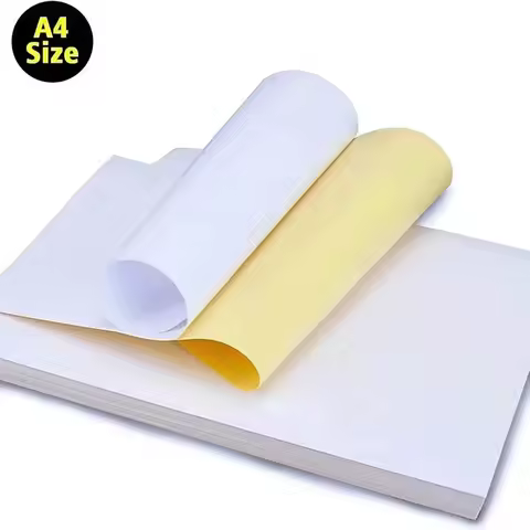 A4 White/Kraft Printable Self-Adhesive Matte glossy Paper Sheet for Laser Inkjet Printer Copier For 