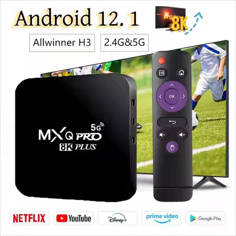 New Smart TV Box MXQ-PRO 8K HD Android 12 2.4/5G Dual-WIFI 3D Video Media Player Home Theater TV Goo