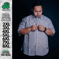 KEMEJA Men's oxford shirt BIG size 4XL 5XL 6XL 7XL 8XL men's short-sleeved shirt jumbo 4L 5L 6L 7L 8