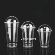 PP Plastic Cup 32oz - Dome Lids (50sets)