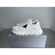 Prada Prada Men's New Style Leather Zhongbang Casual Shoes High-Top Daddy Shoes
