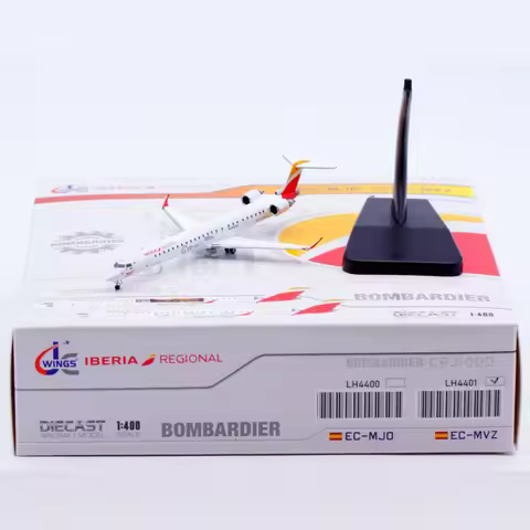 LH4401 Alloy Collectible Plane Gift JC Wings 1:400 Iberia Regional Bombardier CRJ-1000 Diecast Aircr