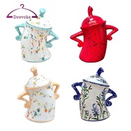 deevoka Attitude Canister Hands on Hips Tea Pot for Living Room Kitchen Countertop