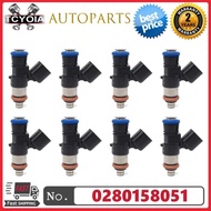 8Pcs/lot Fuel Injectors 0280158051 12576341 for Chevrolet Camaro Corvette, Pontiac G8 GXP and Cadill