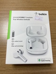 全新港行有單有保Belkin Soundform Freedom True Wireless earbuds earphone headphone 耳機 有Apple find my 功能 AirTag airpods