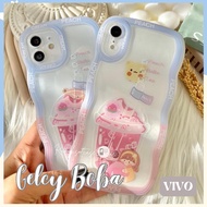 CASE CUTE SPACE BOBA TEA FOR ANDROID VIVO Y17S Y21S/Y33S Y20/Y12S Y30/Y50 Y12/Y15/Y17 V21 4g Y75 V20