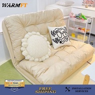 WFT Sofa Bed Recliner Sofa Folding Lazy Sofa Chair Adjustable Foldable Chair Tatami Living Small Sofa Single Sofa Chair Adult Waterproof warm