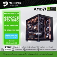 MLOONG Custom Deep Learning/Large model/Live Streaming/Gaming Desktop/Built PC | R9 9950X3D RTX 5090