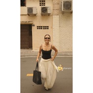 Sugar Crush - Alibaba baggy wide-leg shiny silk Pants with hem - Alladin Pants