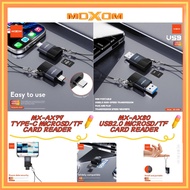 MOXOM MX-AX79 TYPE-C PORT / MX-AX80 USB 2.0 PORT MICRO SD / TF 480MBps CARD READER
