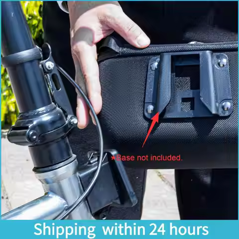 Folding Bicycle Handbag 4L EVA Hard Shell Bike Basket Bag Quick Release Bike Handlebar Bag for Bromp