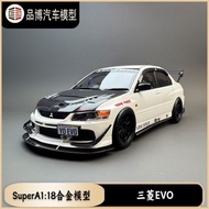 Mitsubishi EVO9 Nineth Generation IX MR FQ-360 JDM SUPER A 1: 18 Alloy Car Model