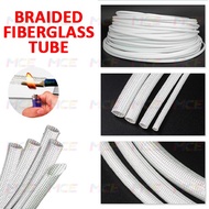 High-Temperature Fiberglass Tube Sleeving  600°C 1mm-16mm White Insulation