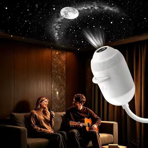 2-in-1 Starry Galaxy Projector Night Light 5D Dynamic Hd Galaxy Plug and Play Hd Star Projector for 