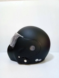 AVEX หมวกกันน็อคเต็มใบ รุ่น TOPGUN NEW สีล้วน ไม่มีลาย ชิลหน้าสีดำอ่อนๆ