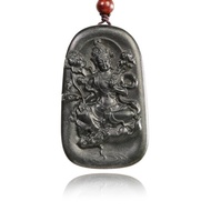 【正佳珠寶】和田墨玉 高品墨玉 30g 度母觀音 和田墨玉吊墜