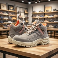 UNO - MEN'S SAFETY SHOES OUTDOOR TRACKING HIKING SHOES STEEL TOE FIELD SHOES