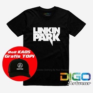 Kaos Linkin Park Combed Distro - Bonus Topi Exclusif Linkin Park