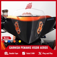 NSA Garnish Visor Aerox Old Aerox New Bracket Windshield Aerox Accessories New Yamaha Aerox NSA PERF