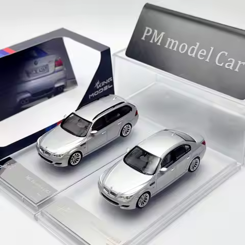 King Model 1:64 BMW M5 E60 E61 Saloon Touring Alloy Diecast Model Car Collectible Gift