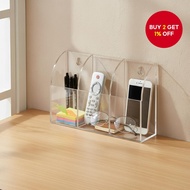 Acrylic Wall-Mounted Organizer for TV, Aircon, and Phone Remotes