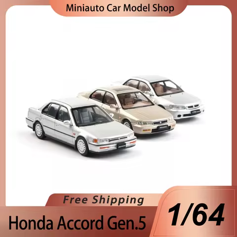 New In Stock Xcartoys 1:64 Honda Accord Gen.5 Gold Alloy Miniature Accord Gen.4 Gen.5 Y70-01 Y47-02 