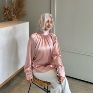 Rea batwing silk blouse by aragine