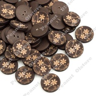 (Price per piece) 2 cm vine flower shirt buttons