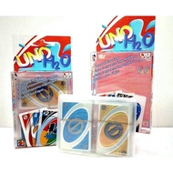 UNO H2O CARDS BOARD GAME Waterproof Card Plastic English Version 108