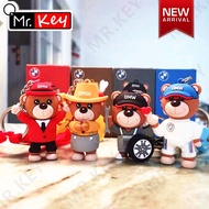 【Mr.Key】BMW Blind Box Little Bear Doll Keychain M Sports Power Mascot Key Pendant for X1 X3 X5 3 Series 5 Series Car Key Accessories