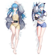 Vtuber Hosimati Suisei Otaku Dakimakura Hugging Body Pillow Case Anime Long Cushion Pillow Cover Gif