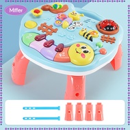 Miffer Baby Activity Table Montessori Toy Sensory Sound Toy Activity Table Center Toys for Infant Ch