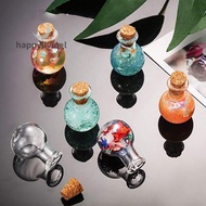 happylivingl 10x Small Glass Bottles Miniature Potion Bottle Cork Glass Vials Wedding