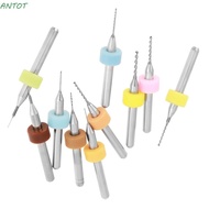 ANTOT 10pcs Tungsten Carbide Micro Drill Bits, 1.1-2.0mm 0.1-1.0mm PCB Drill Bits Set, Durable Micro