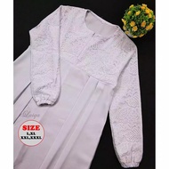 GAMIS PUTIH BRUKAT UMROH WALIMAHAN AKAD JUMBO LD 130