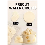 Edible Wafer Paper Circles, Edible Wafer rose, Wafer Balls Cake Decorations, 圆形糯米纸