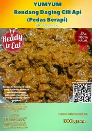 Rendang Daging Cili Api (Pedas Berapi)