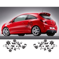 Sticker mobil brio ayla agya desain bunga sticker list terlaris gambar bunga mobil brio stiker mobil
