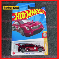 Hot Wheel Cadillac ATS V R 16 Turbo Diecast Car Collections 2022 Hotwheels Cadillac Rose Red 16 Cadi