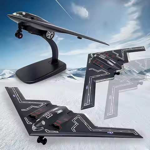 1/200 B-2A Metal Bomber Model Kits with Stand Stealth and Strategic Bomber Diecast Alloy Airplane Mo