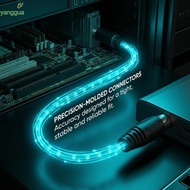 YANGGUA Keyboard Mouse Converter, Converter Cable 0.15m / 5.9in DIN 5 Pin Male to Mini DIN 6 Pin Fem