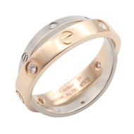 【二手】卡地亞 B-Love 戒指 6PD K18WG（白K金）K18PG（玫瑰金）B-Love 戒指 6PD 女士二手 A